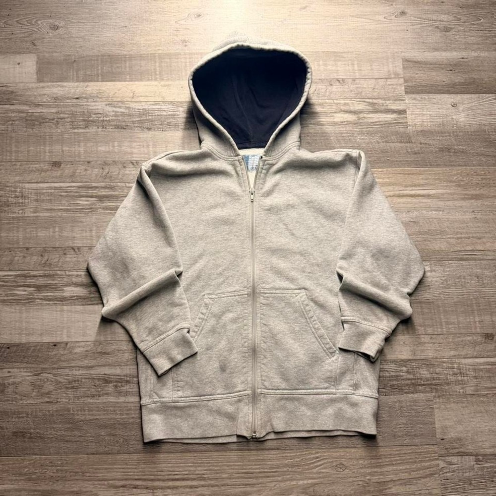 Vintage Y2K Old Navy Zip Up Hoodie Boxy Fit Blank Essential 19x22